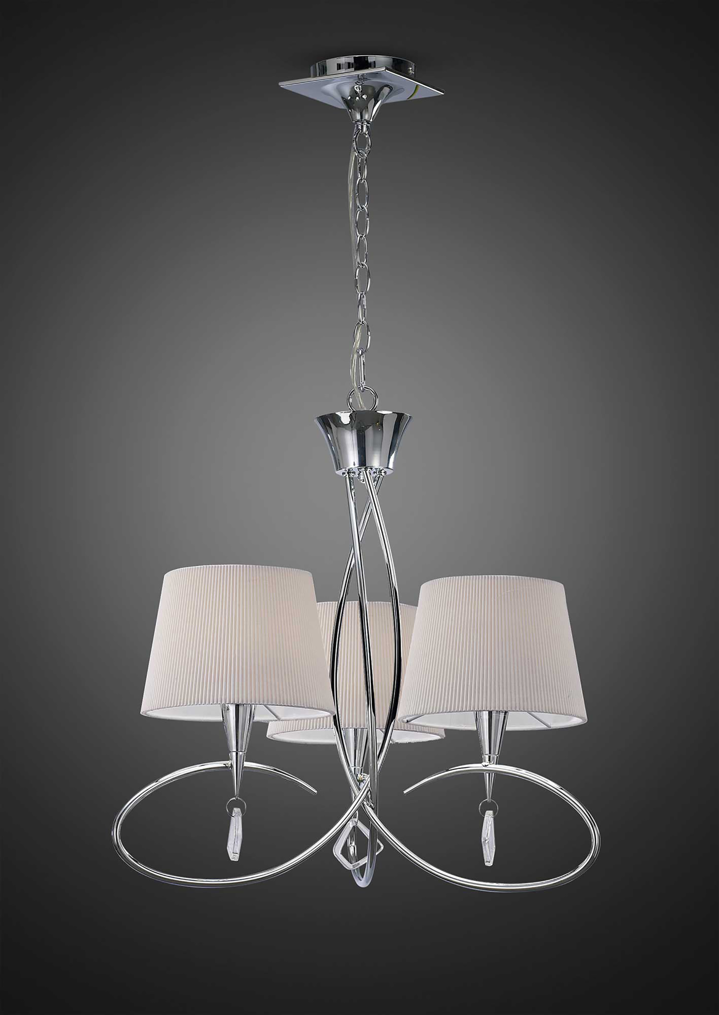 Mara Polished Chrome-Ivory White Ceiling Lights Mantra Contemporary Ceiling Lights Mara Polished Chrome-Ivory White Ceiling Lights Mantra Contemporary Ceiling Lights